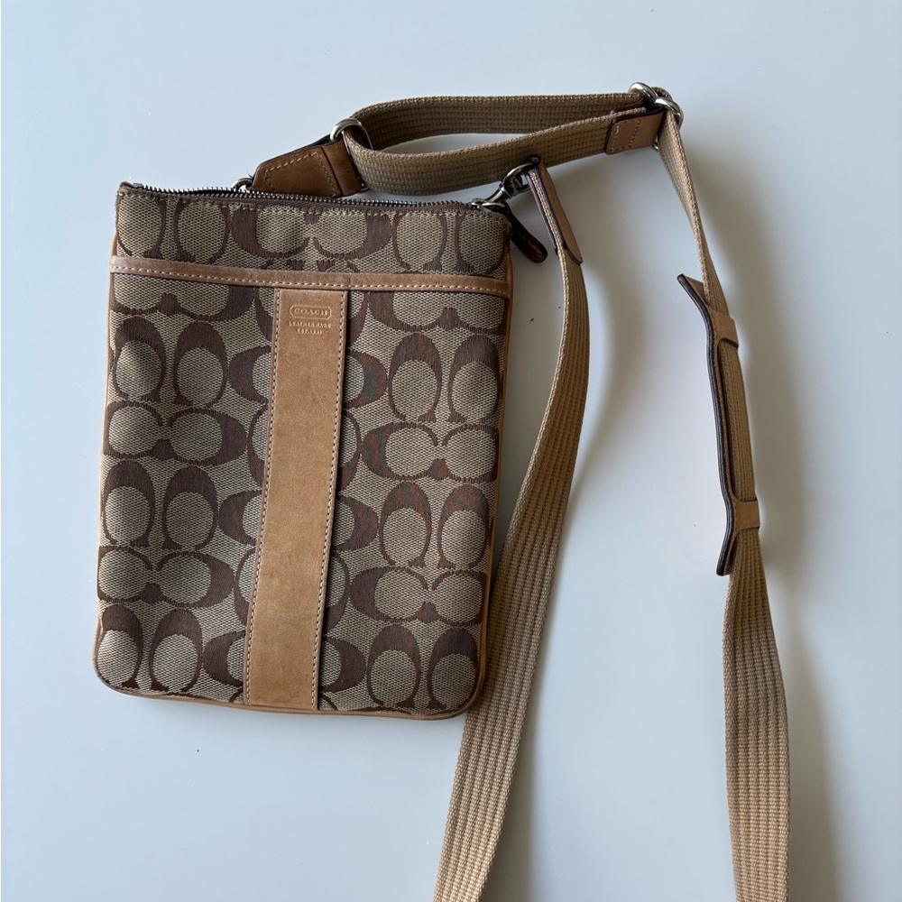 COACH SIGNATURE CROSSBODY MESSENGER BAG